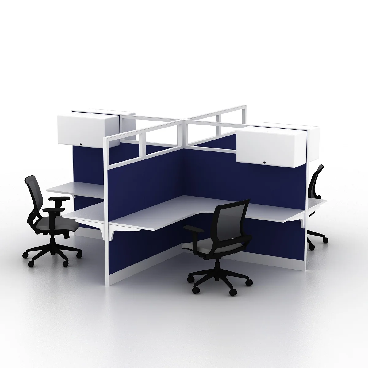 Office Screen Partitions Cubicle 4 People Office Desk Workstations Call Center Office Workstation