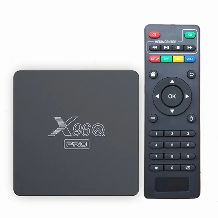 Hot selling X96Q Pro Tvbox H313 LIVE streaming 2.4/5g dual band wifi 4K Ultra HD new trending SMART android tv box for free TV