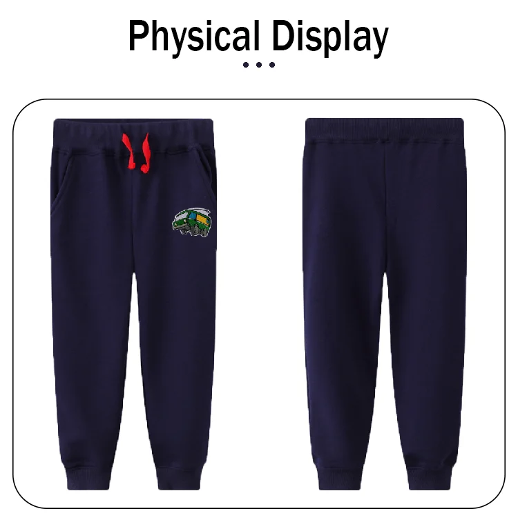 Custom Comfy Organic Cotton Hip Hop Kid Straight Leg Harem Trousers Children Boy Pants For School Track