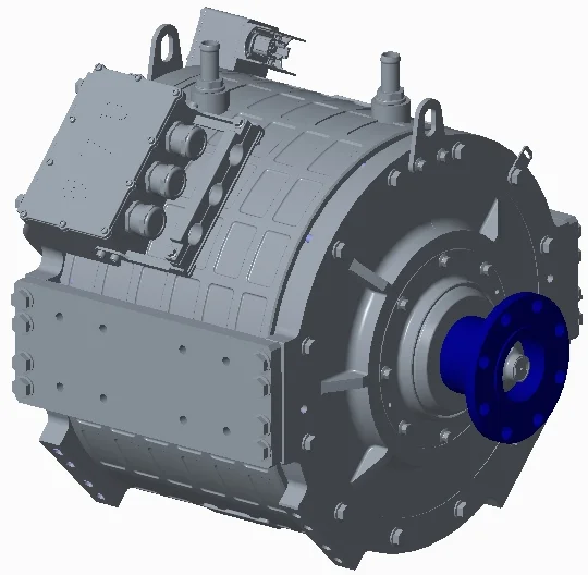 Rawsun Synchronous Motor 200kw 2500Nm Direct Drive PMSM Motor RDD2500 Electric Car Conversion Kit for 10m or 12m Bus Heavy Truck
