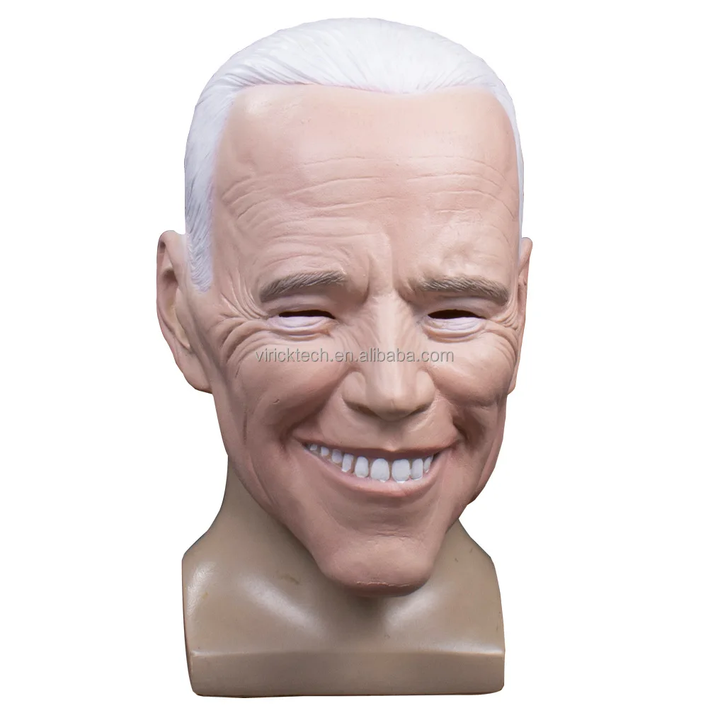 Real facial whole face customized Party Horror halloween latex Bare old Bald head human man mask