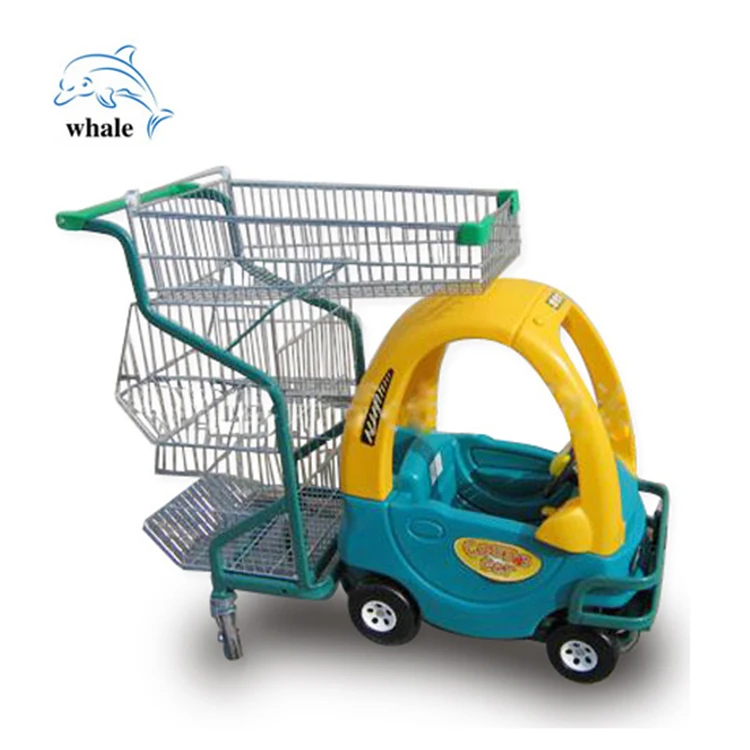 Wholesale kids toy Plastic trolley supermarket  Storage grocery Market Cart trolley hand cart shopping trolley