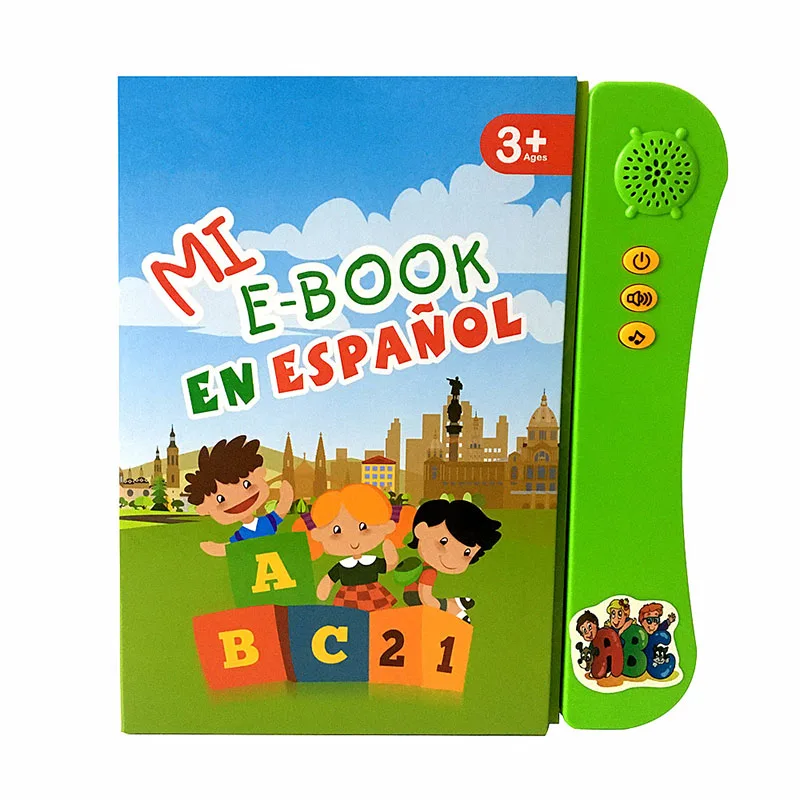 Kids Touch Reading E book Spanish Talking Sound Book Learning Machine Toys Educational Kids