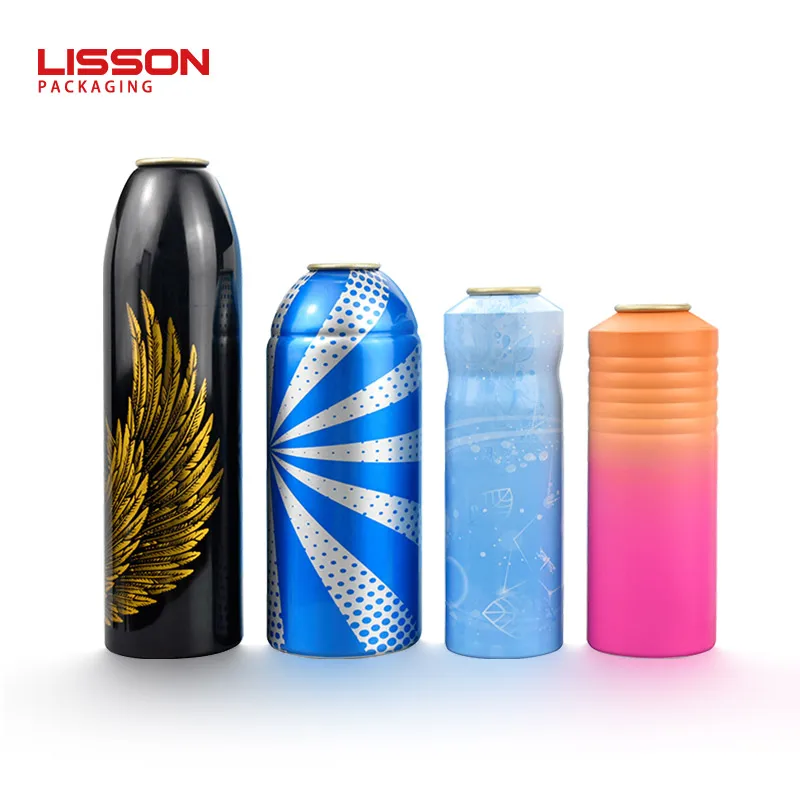 Wholesales Refillable High quality cosmetic aluminum metal food beverage Defensive Spray Aluminum Aerosol Cans