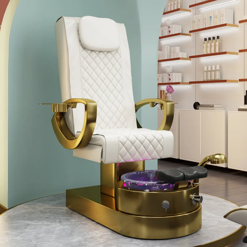 Foshan sillas de pedicura Professional Luxury Swivel Electric Kneading Elegant spa Massage manicure Pedicure Chair