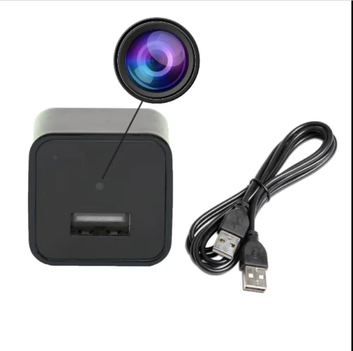  1080P USB-адаптер шпионское зарядное устройство камера невидимое скрытое настенное с обнаружением движения смарт-Видео Вилка
