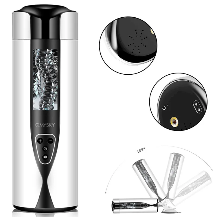 Automatic Pocket Pussy Thruster Men Tight Vagina Oral Sex Toys Male Masturbators Silica Gel Vacuum Masturbators Cup