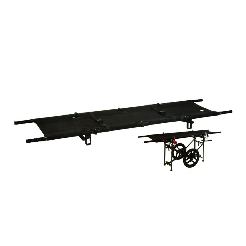 Emergency Folding Stretcher Outdoor Medical Aluminum Alloy Lightweight Patient Rescue Folding Stretcher