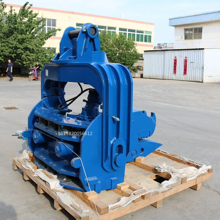 excavator post driver vibratory hammer pile