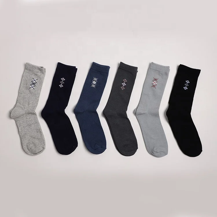 
Custom wholesale crew dress high quality cotton sock business mens socks for men 