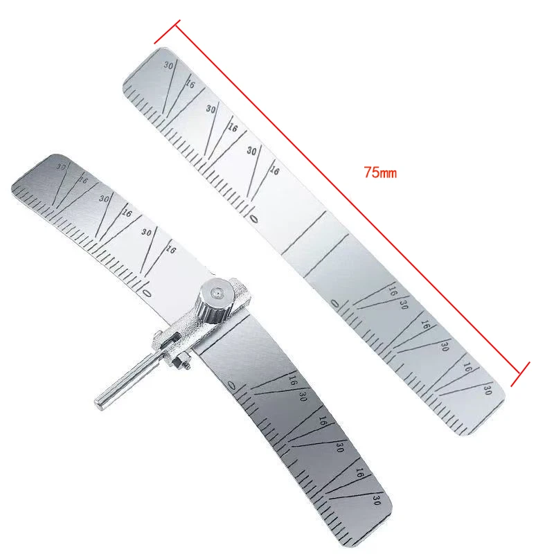 Autoclavable Steel Dental Implant Ruler Manual Surgical Positioning Locator Angle Gauge Dentistry Lab Planting Measuring Tools