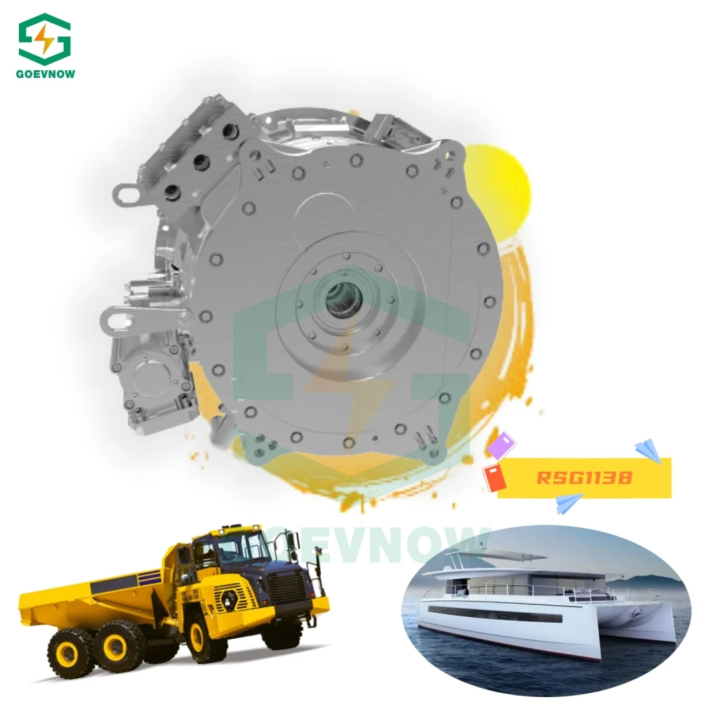 SAE flywheel housing DC motor for heavy truck RSG1138 Plug-in hybrid electric vehicle PHEV DC diesel generator kit