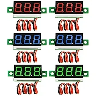 0.28 Inch LED Mini Display Module 3 Wire DC0-30V Digital Voltmeter Voltage Tester Panel Meter Gauge Motorcycle Car