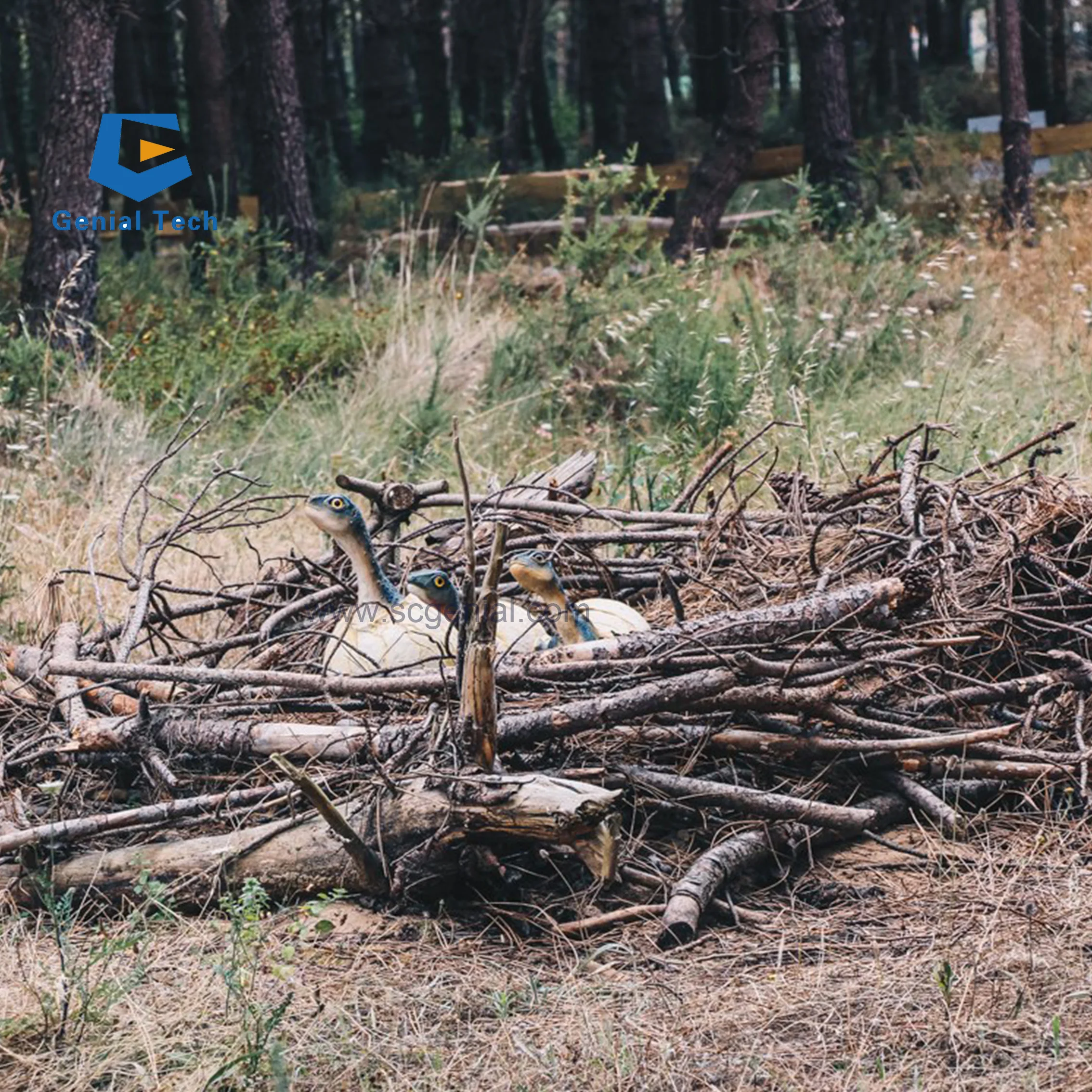 JN-Z24 Carnivorous Spinosaurus Dinosaur Big and Tall Metal and Resin Indoor Dinosaur for Shopping Mall and Airport