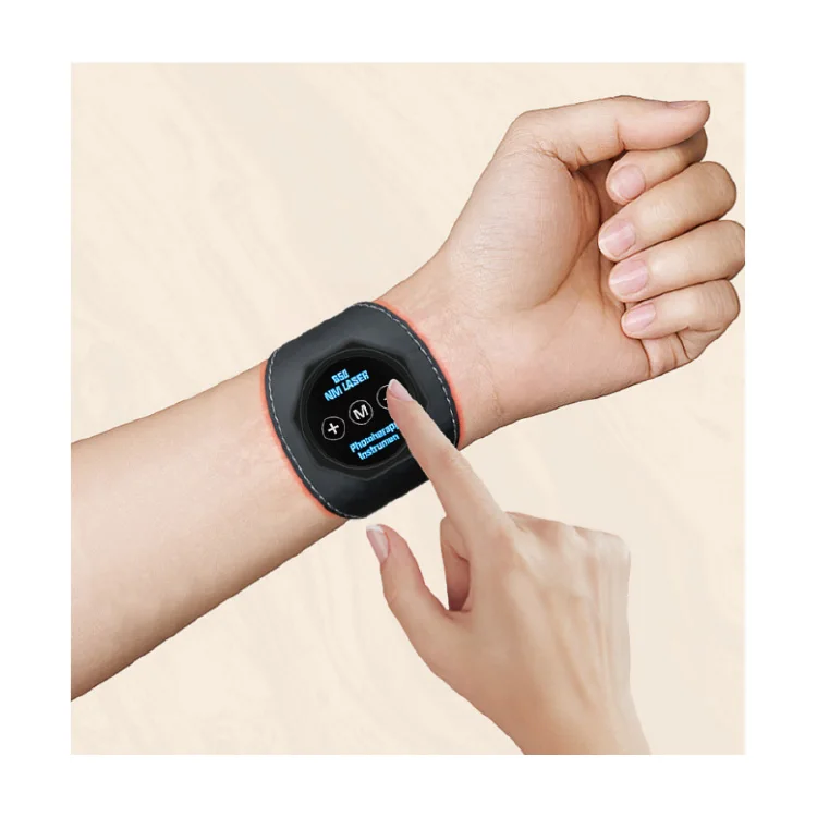2024 Home Use Medical Red Light Four Gears Therapy wearable USB recharge Magnetic Therapy Wristband