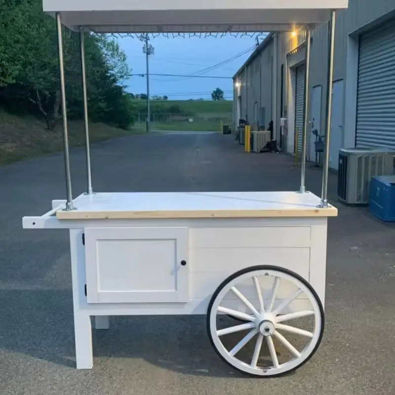 Customized collapsible candy car Flower Candy Carts With Wheels For Wedding Children Christmas Decoration dessert candy bar cart