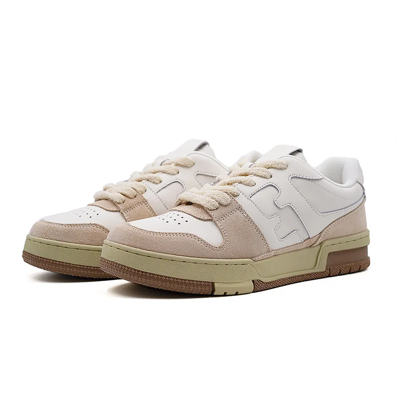 New arrived fashion walking sneakers for couple hiking flat lace-up platform sports shoes for women ladies