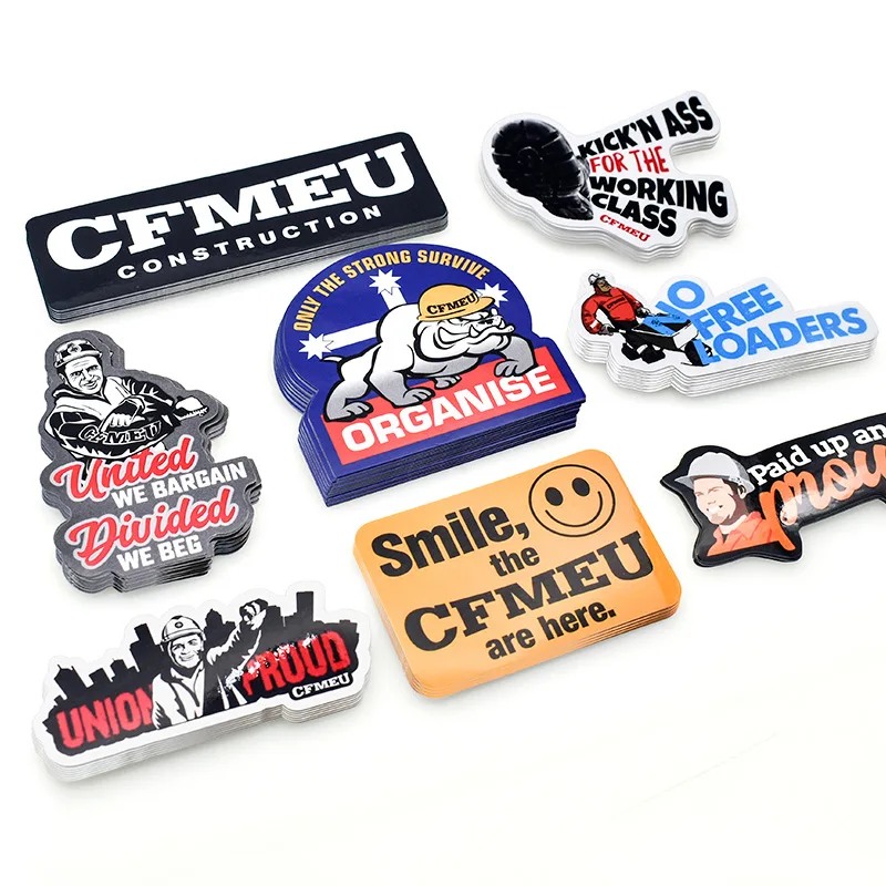 Custom Die Cut UV Proof Waterproof PVC Vinyl Brand Printing Sticker Sheets Die Cut Adhesive Logo Custom Laptop Sticker