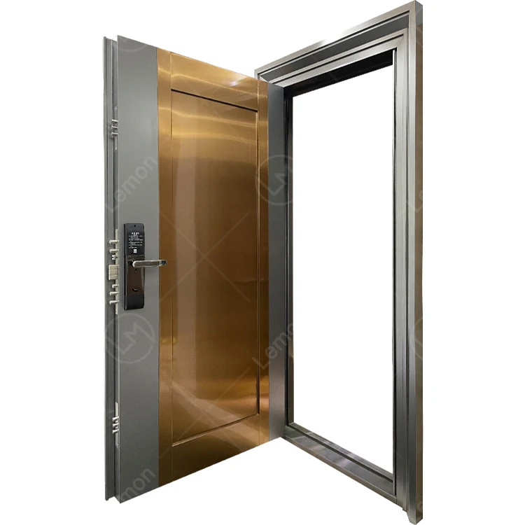 Turkey Indoor Royal Decorative Armoured Metal Stainless Steel Doors Security Exterior For Africa