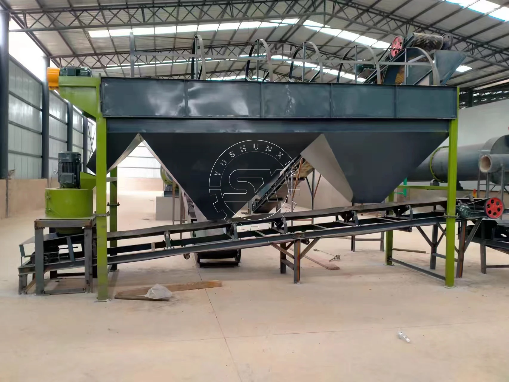 Compound amino acids powder and npk fertilizer production line