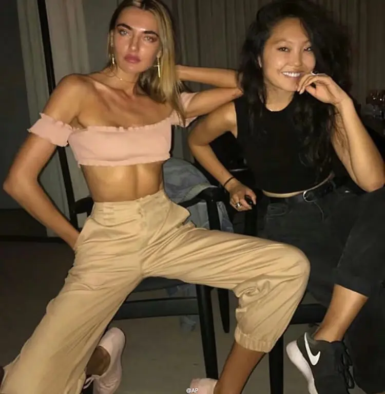 
Женские Модные карго с металлической цепочкой, эластичные повседневные брюки и брюки 