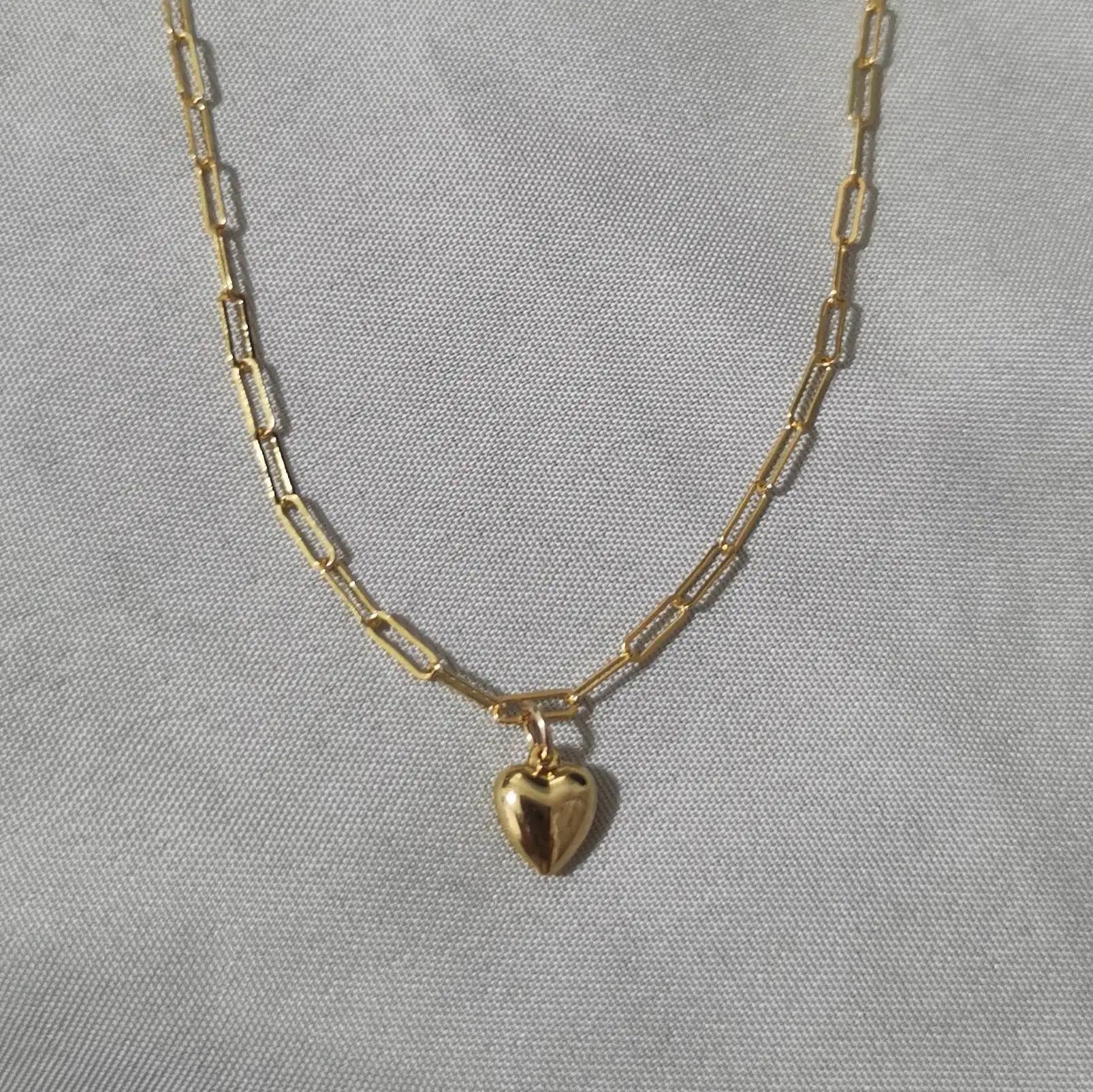 14K Gold Filled Dainty Heart Necklace personalized Pendant Choker Necklace Customized Jewelry for Women