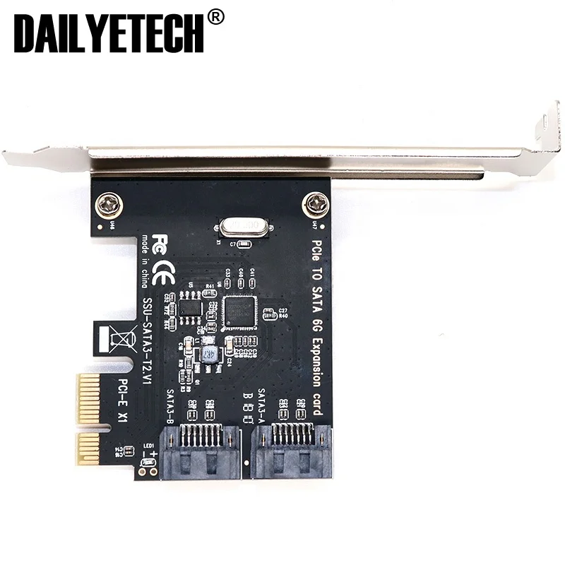  Плата расширения SATA PCI express на 3 0 2 порта контроллер