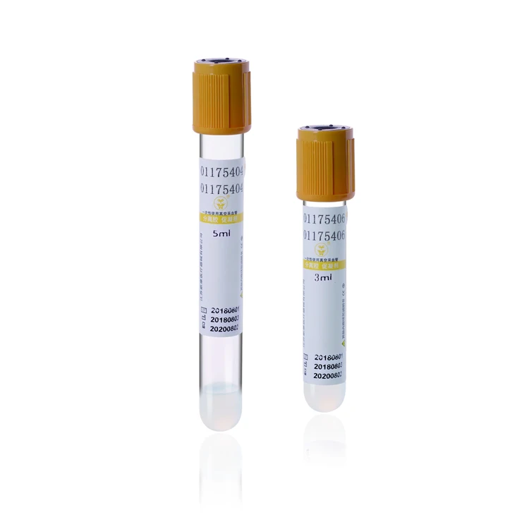 Medical Supplies 4ml disposable gel clot activator tube vacuum blood test tube