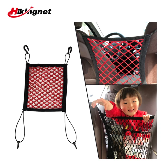 2021 High Quality Durable Seat Back Net Bag Car Mesh Organizer