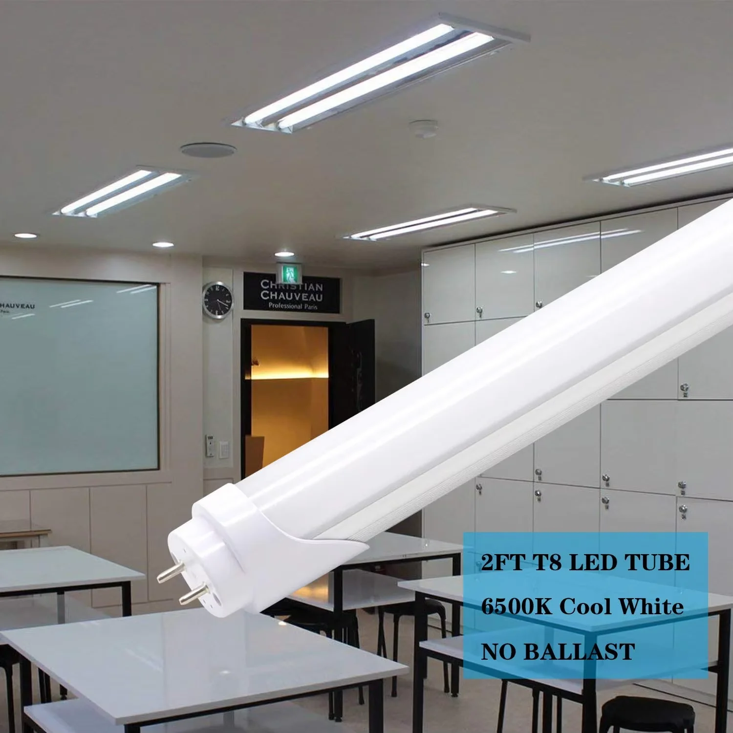 LED Tube Light 1120 Lumens 6500K Cool White T8 T10 T12 2ft LED Tube 9W LED lamp tube