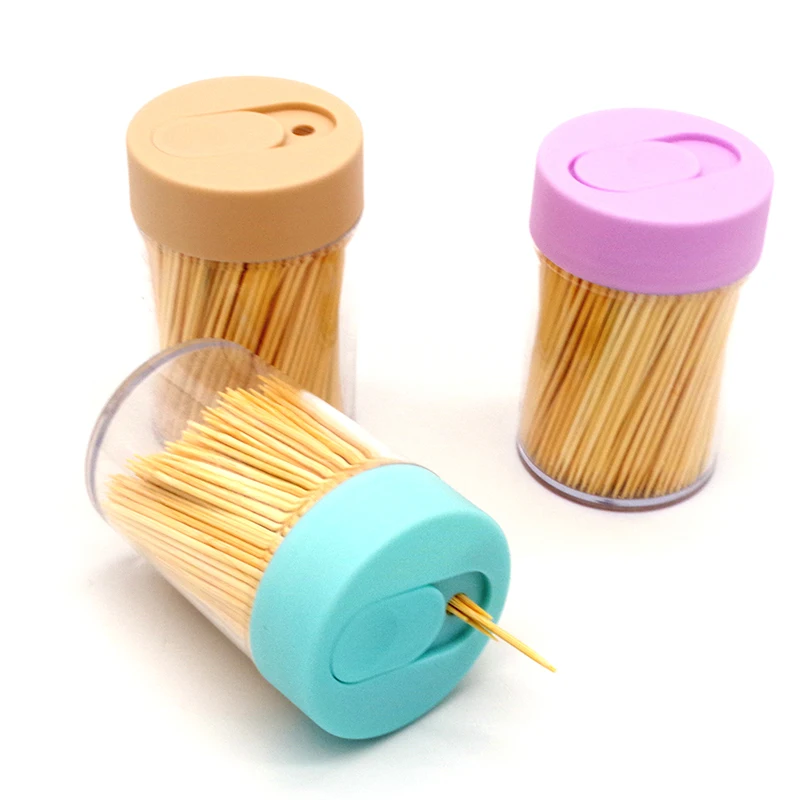 Factory disposable natural bamboo toothpick individual wrap toothpick