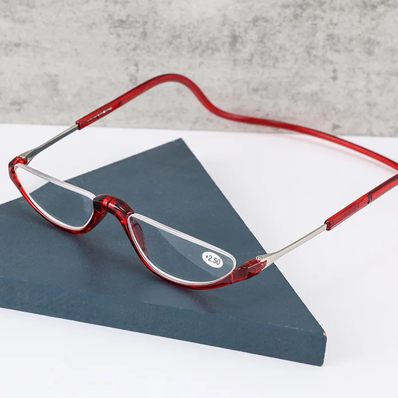 2022 Plastic Half Moon High Quality Reading Glasses Reading Glasses Men and Women Bifocal Glasses
