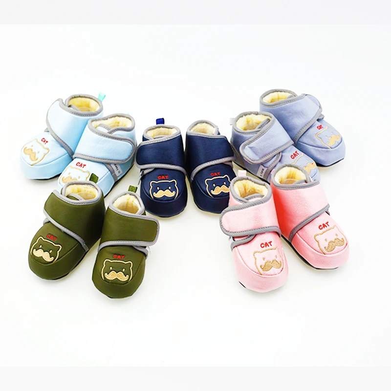 
Cartoon New Winter Bebe Shoes Boots Infants Warm Shoes Girls Baby Booties cotton FabricBoy Baby Boots Newborn Shoes 