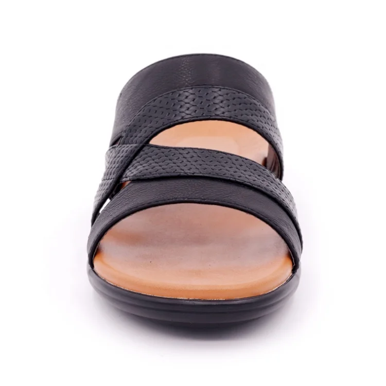 High quality fancy stylish protect hiking men sandals pu leather soft sole