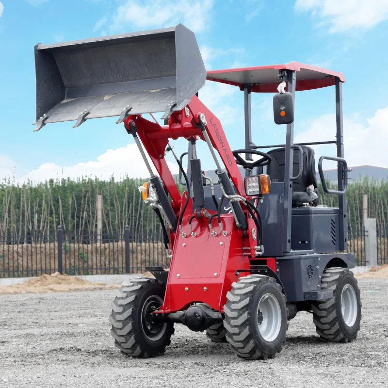 LANDWARD 605E 4WD Small Electric Loader Slope Descent All Terrain Off-Road Battery Electric Loader with Multiple Accessories