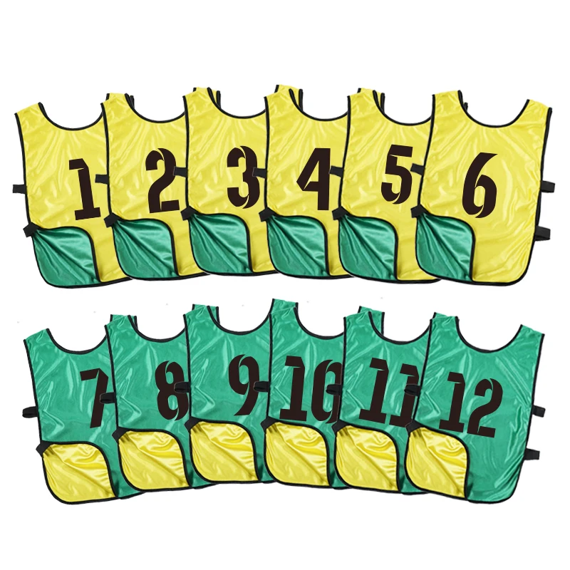 Cheap Custom reversable basketball pinnies soccer training bibs with logo printed