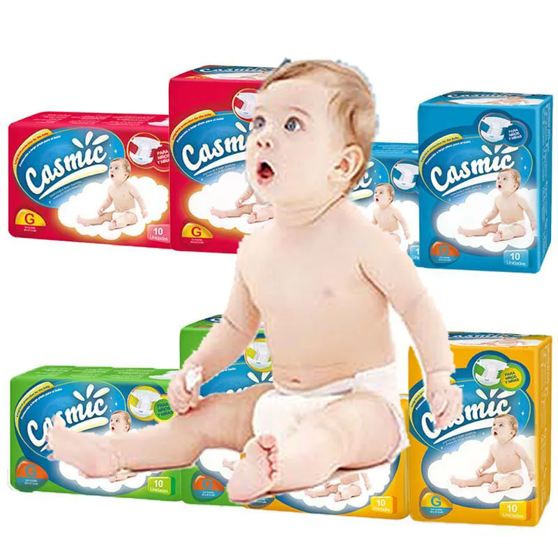 Strength Manufacturer Wholesale Diapers Coloful Printed Disposable Baby Diaper Breathable Nappies Baby Diapers