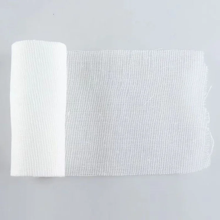 Customized High Absorbent Medical Medical Sterile Cotton Gauze Bandage Roll Hemostatic Gauze