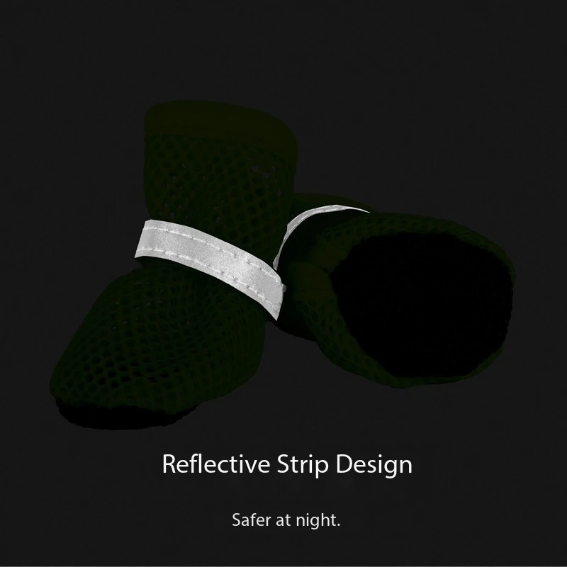 Pet Mesh Breathable Reflective Non-Slip Wear-Resistant Shoes for Small and Medium Dogs