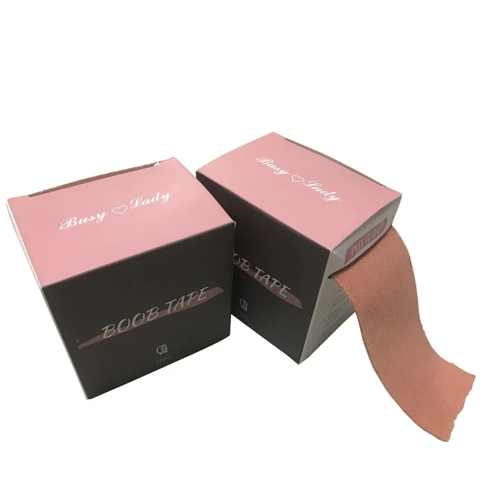 5cm 10cm 7.5cm Stretch Breathable Waterproof Breast Lift Tape Nipple Cover Packaging Boobs Tape