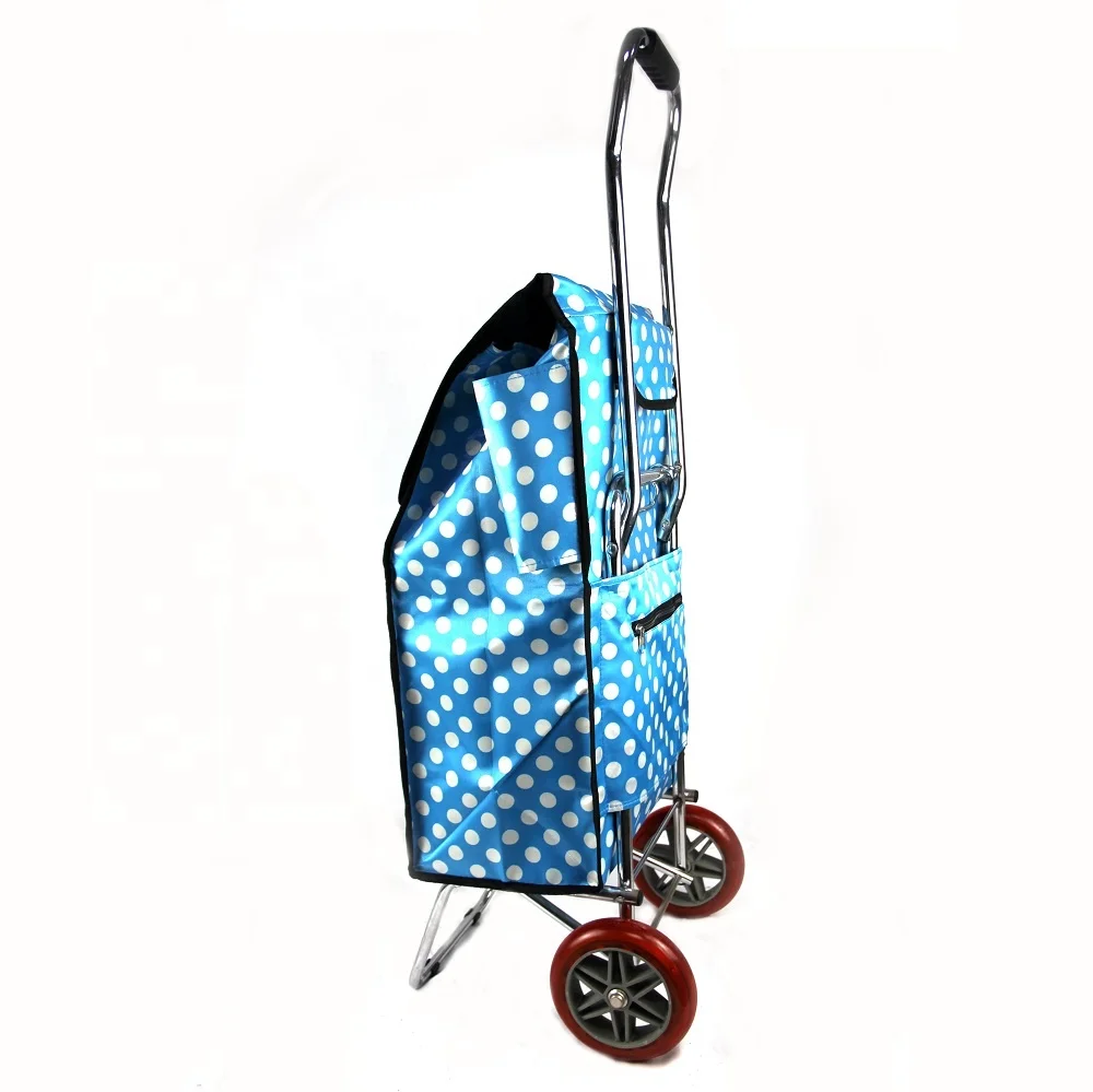New style trolley lightweight with big wheels custom foldable shopping  bag