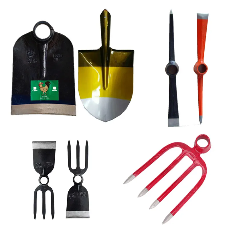 Распродажа африканские сельскохозяйственные инструменты гусеничная стальная рукоятка мотыга и садовая Кирка 50 МН сельскохозяйственная лопата сверхпрочная вилка