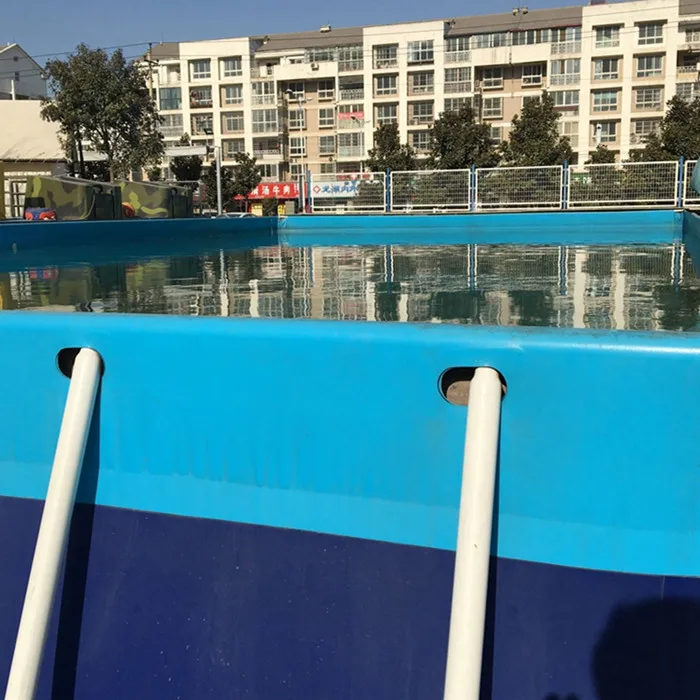 
Best inflatable water slide water park swimming pool above ground mental frame 