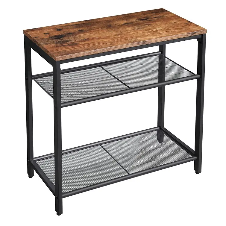 Good Quality Perfect Combination Of Artificial Wood And Metal In Industrial Style End Table