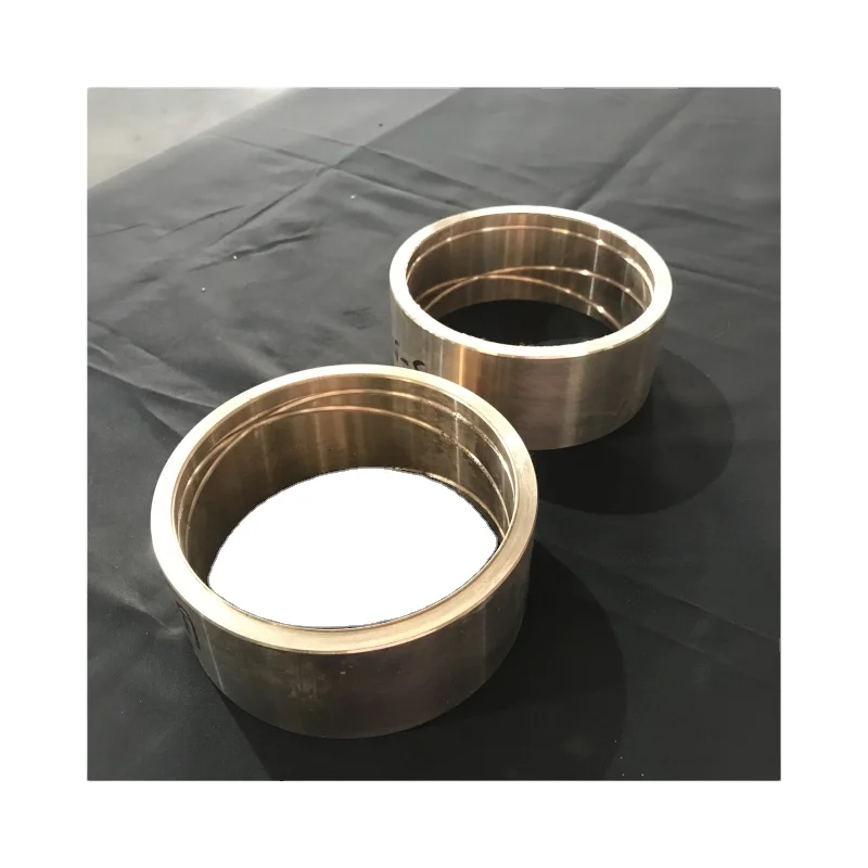 OEM Customized  Turning Machined Brass Bush Electric Motor Shaft Sleeve Flanged Bushing