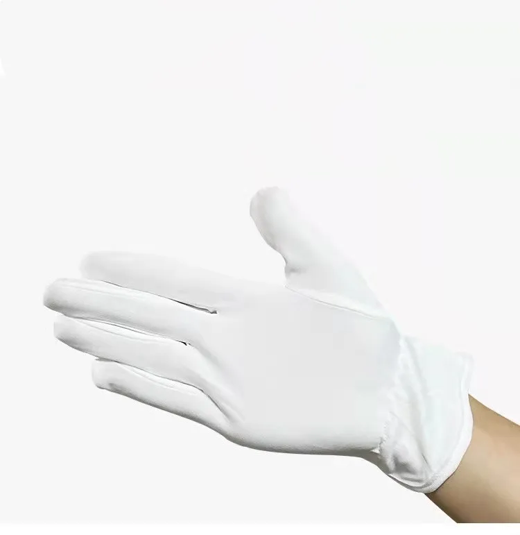 Microfiber clean cloth etiquette gloves Maid/driver/jewelry/wedding sweat absorbing ceremony gloves (1600303234822)