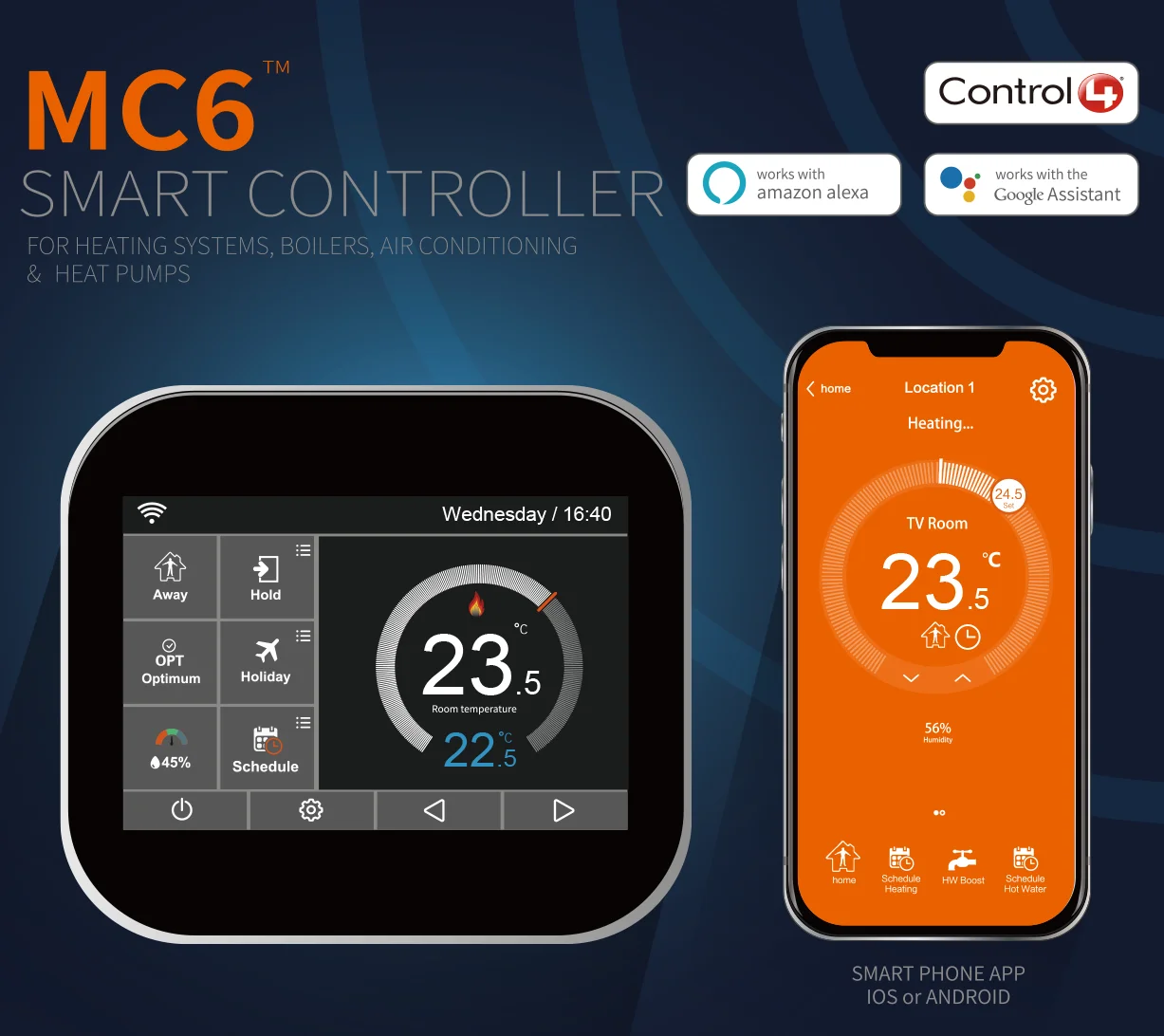 Color touch screen Smart radiator price wi fi room bacnet