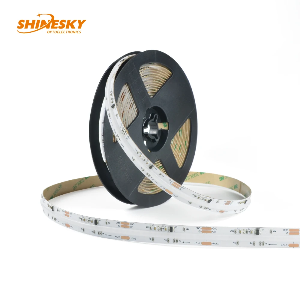 Magic Digital COB Strip Pixel Editable RGBIC LED Strip for Bar KTV Hotel lighting flexible DC24V 840 LED/S RGB cob led strip