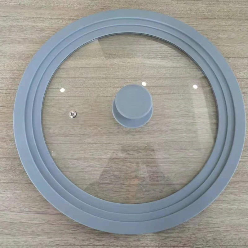 С силиконовой ручкой для антипригарной кастрюли и сковородок кухонная посуда универсальные различные формы 4 мм закаленное стекло силиконовая стеклянная крышка