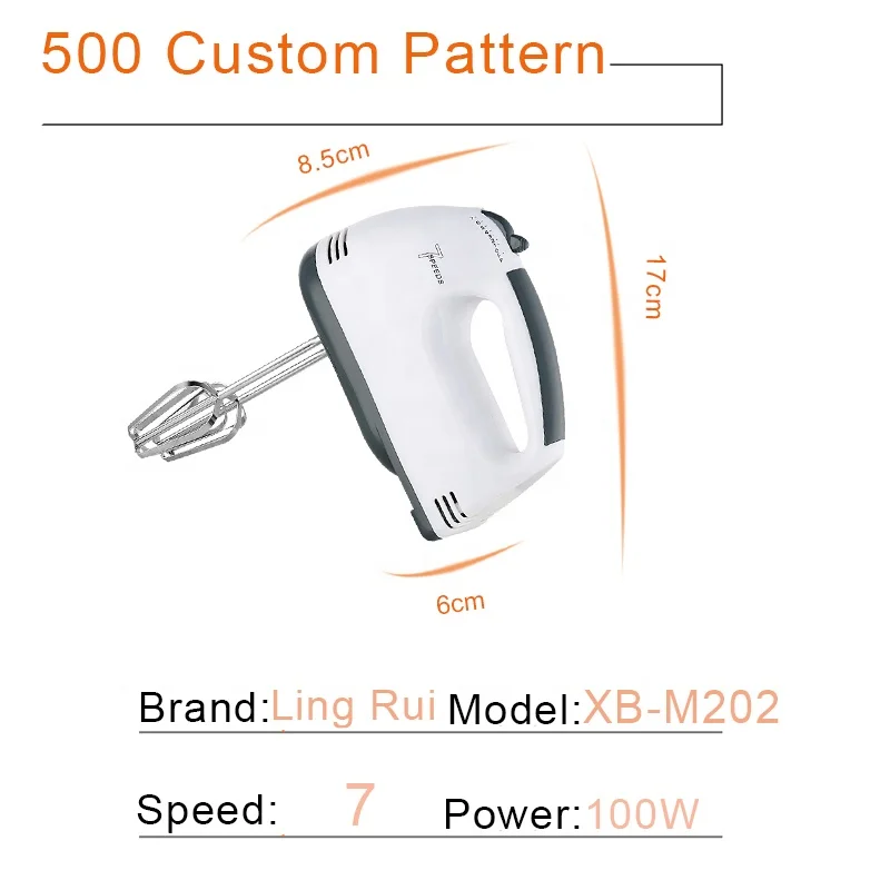 
OEM Home Electrical Cream Industrial Cake Motor 7 Speed Machine Mini Blender Egg New Type Beater Scarlett Electric Hand Mixer 